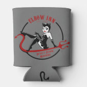 Offizielles Elbow Inn® Lucy-Logo kann kühler sein Dosenkühler (Rückseite)