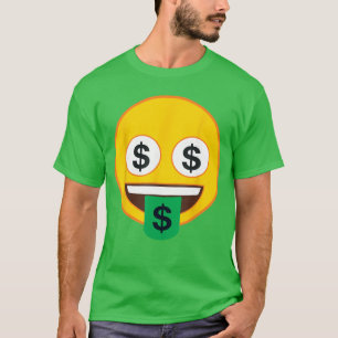 Offizielles Emoji Geld Augen Zunge Dollar Gelb Läc T-Shirt