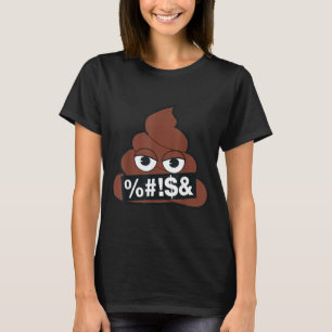 Offizielles Emoji Poop Zensiert Gelbes Smiley-Gesi T-Shirt