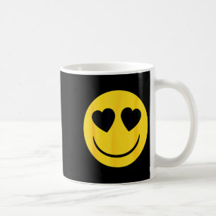 Offizielles Emoji Retro Herz Augen Gelbes Lächeln Kaffeetasse