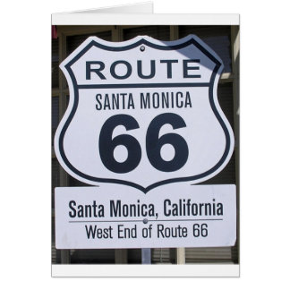 Offizielles Endenzeichen Santa Monica des Weges 66