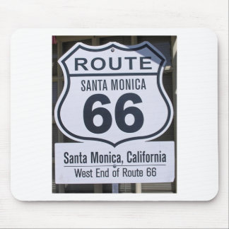 Offizielles Endenzeichen Santa Monica des Weges 66 Mousepad