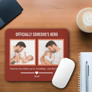 Offizielles erstes Vatertagsfoto eines Helden Mousepad