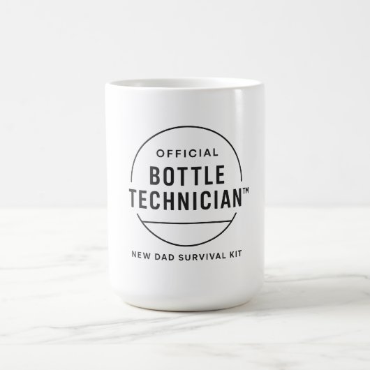 Offizielles Flaschentechniker-Neu-Daddy-Überlebens Kaffeetasse (Mittel)