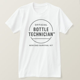 Offizielles Flaschentechniker-Neu-Daddy-Überlebens T-Shirt