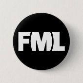 Offizielles FML Abzeichen: FML weiß/Schwarzes Button (Vorderseite)