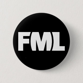 Offizielles FML Abzeichen: FML weiß/Schwarzes Button