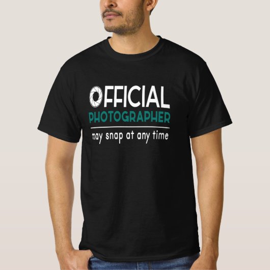 Offizielles Fotograf-Foto T-Shirt (Vorderseite)