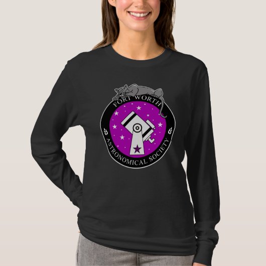 Offizielles Frauenlogo Langschläfer Shirt Schwarz (Vorderseite)