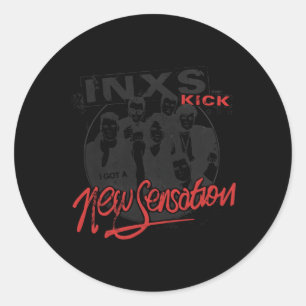 Offizielles Inxs New Sensing Band Foto Runder Aufkleber