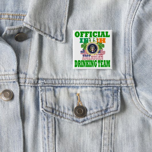 Offizielles irisches amerikanisches trinkendes button (Beispiel)