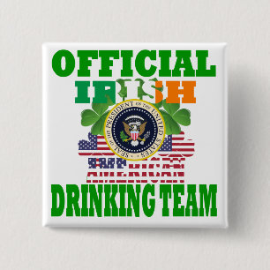 Offizielles irisches amerikanisches trinkendes button