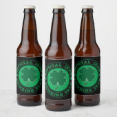 Offizielles irisches Trinkteam Bierflaschenetikett (Flaschen)