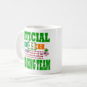 Offizielles irisches Trinkteam Kaffeetasse (Vorderseite Links)