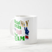 Offizielles irisches Trinkteam Kaffeetasse (Vorderseite Links)