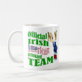 Offizielles irisches Trinkteam Kaffeetasse (Links)