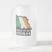 Offizielles irisches Trinkteam Mattglas Bierglas (Vorderseite Links)