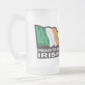Offizielles irisches Trinkteam Mattglas Bierglas (Links)