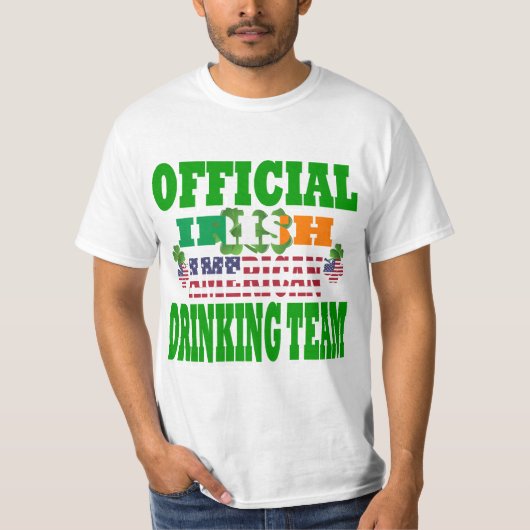 Offizielles irisches Trinkteam T-Shirt (Vorderseite)