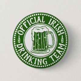 Offizielles Irish Drink Team Funny St Paddys Day Button