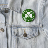 Offizielles Irish Drink Team St Patricks Day Party Button (Beispiel)