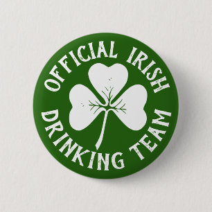Offizielles Irish Drink Team St Patricks Day Party Button