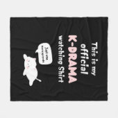 Offizielles K-Drama Watching Shirt Kpop Fan Fleecedecke (Vorderseite (Horizontal))