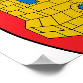 Offizielles Kastilien-La Mancha - Symbol für Küste Poster (Ecke)