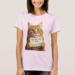 Offizielles Katzen-Ladys-Club-Mitglied T-Shirt