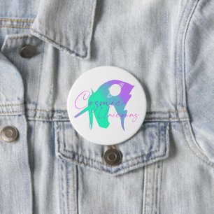 Offizielles kosmisches Einhorn Button