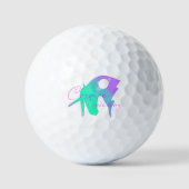 Offizielles kosmisches Einhorn Golfball (Vorderseite)