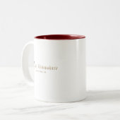 Offizielles Lady-Filmaker-Logo mit Beverly Hills Zweifarbige Tasse (Vorderseite Links)