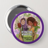 Offizielles lila Community-Abzeichen der Purple Co Button (Vorne & Hinten)
