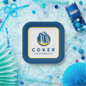 Offizielles Logo der Coker University Pappteller (Party)