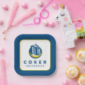 Offizielles Logo der Coker University Pappteller (Party)