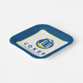 Offizielles Logo der Coker University Pappteller (Gewinkelt)