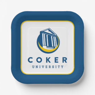 Offizielles Logo der Coker University Pappteller