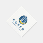 Offizielles Logo der Coker University Serviette (Ecke)