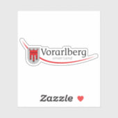 Offizielles Logo des Staat Vorarlberg, Österreich Aufkleber (Blatt)