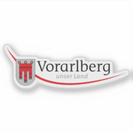 Offizielles Logo des Staat Vorarlberg, Österreich Aufkleber