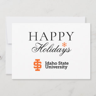 Offizielles Logo-Design 2 der Idaho State Universi Feiertagskarte