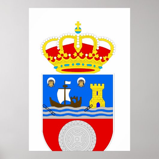 Offizielles Logo in Kantabrien - Spanien Symbol Poster (Vorne)