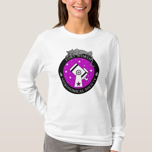 Offizielles Logo Lange Schläfchen Shirt Weiß (Vorderseite)