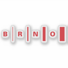 Offizielles Logo von Brünn, Tschechische Republik Aufkleber