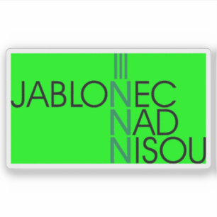 Offizielles Logo von Jablonec nad Nisou, Tschechis Aufkleber