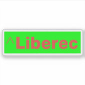 Offizielles Logo von Liberec, Tschechische Republi Aufkleber (Vorderseite)