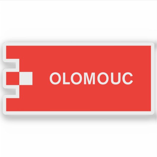 Offizielles Logo von Olomouc, Tschechische Republi Aufkleber (Vorderseite)
