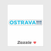 Offizielles Logo von Ostrava, Tschechische Republi Aufkleber (Blatt)