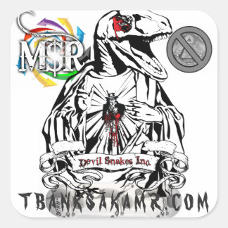 Offizielles "M$R Street Team"-Sticker Pack Quadratischer Aufkleber