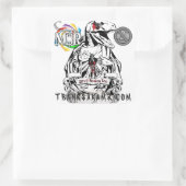 Offizielles "M$R Street Team"-Sticker Pack Quadratischer Aufkleber (Tasche)